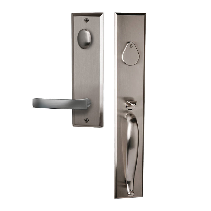 Ensemble de poignées Charleston Bravura 980G-940 avec levier Miramar en nickel satiné - L, Nickel satiné, Gauche