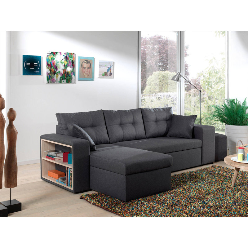 4 Seater Sofa Bed, Grey