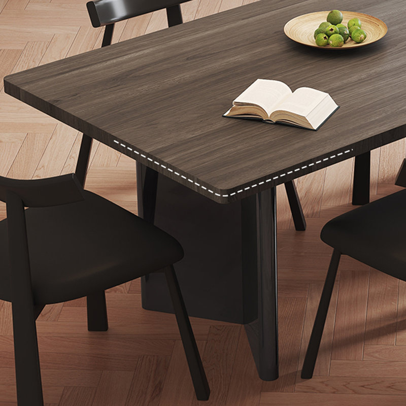 Combinaison luxueuse et légère de table à manger et de chaises, H 29,52 po x L 55,11 po x l 31,49 po