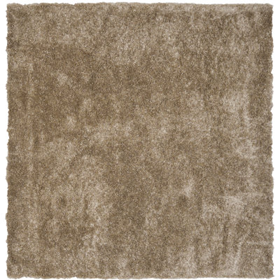 Delane Handmade Tufted Brown Area Rug
