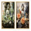 «Green Buddhist Art Buddhas Serene», 2 pièces sur toile-1512292787-1512292786