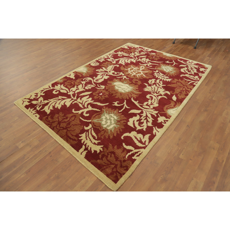 Tapis rouge à motif floral All-Over 6x8