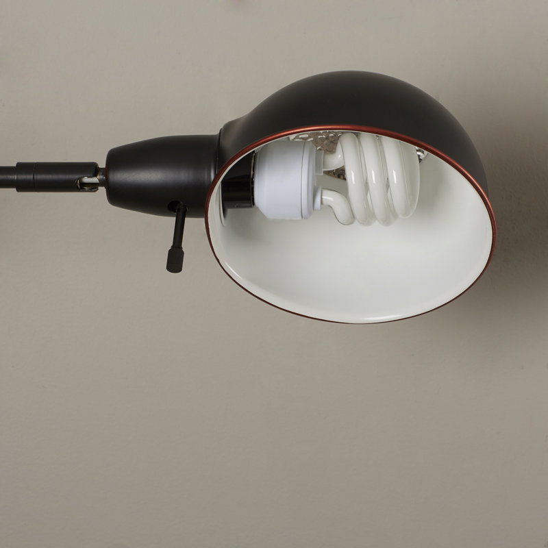 Plug-in Swing Arm Sconce, Aged Copper