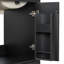 Meuble-lavabo moderne de 24 pouces avec lavabo en céramique et rangement double couche, facile d'entretien et conception durable-117168486