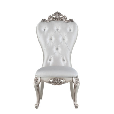 2 chaises d'appoint crème et dorées - revêtement doux, luxueuse salle à manger 2 sièges attrayants