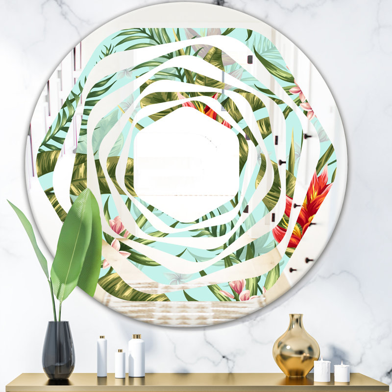 Miroir mural Coastal, H 23,6 po x l 23,6 po, Damier I