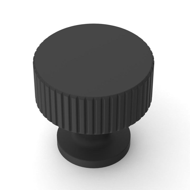 10 Pack Matte Black Kitchen Cabinet Knobs，Heavy-Duty Solid Zinc, Sturdy, 2 Screw Sizes, Single Hole Knob, Cupboards, Drawers, Dressers, Furniture, Hardware