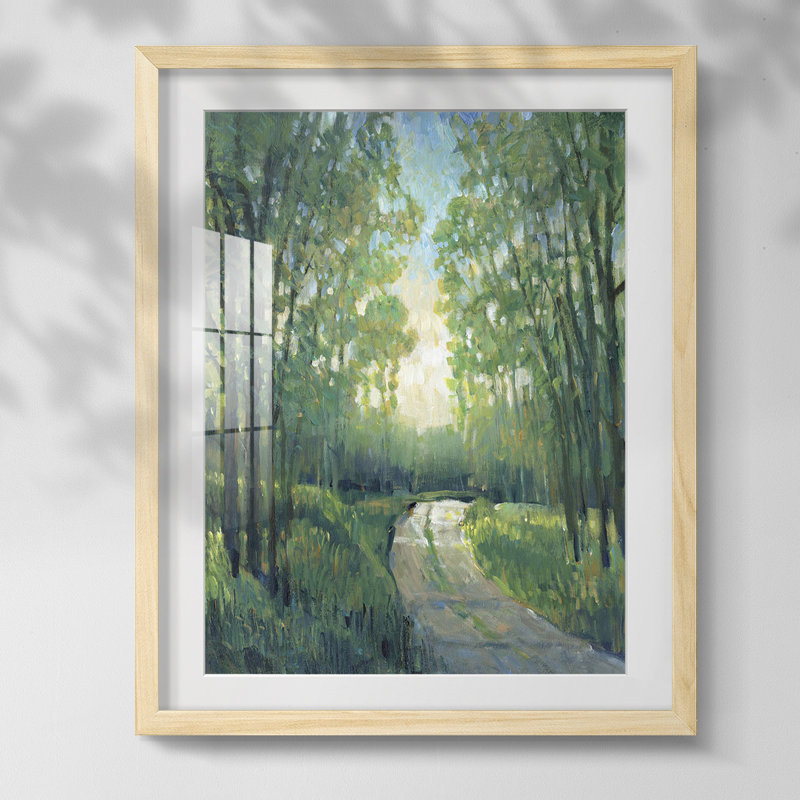 Motif rétro III, reproduction encadrée, Papier encadré naturel, Blanc