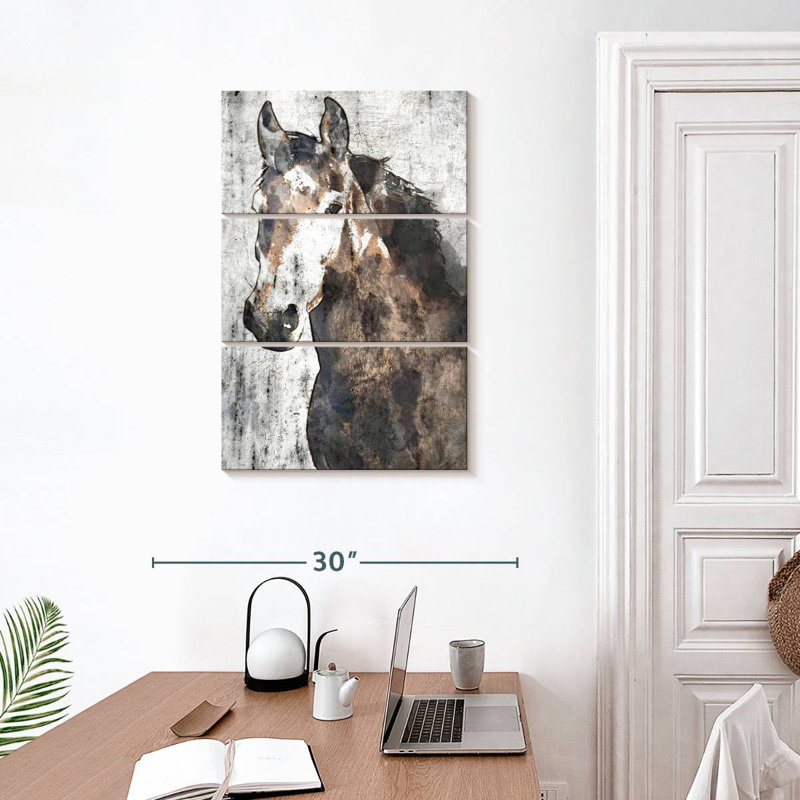 Portrait de cheval Brampt II, H 32 po x l 20 po