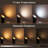 Dimmable LED Corner Spotlight Floor Lamps with Remote Control