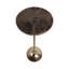 Table de bout en marbre de luxe Jackins, table d'appoint ou table d'appoint moderne en marbre et en métal pour le salon, la chambre à coucher, 27 po-423319125-423319128