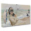 Camille On The Beach In Trouville by Claude Monet - Wrapped Canvas Painting-61848174