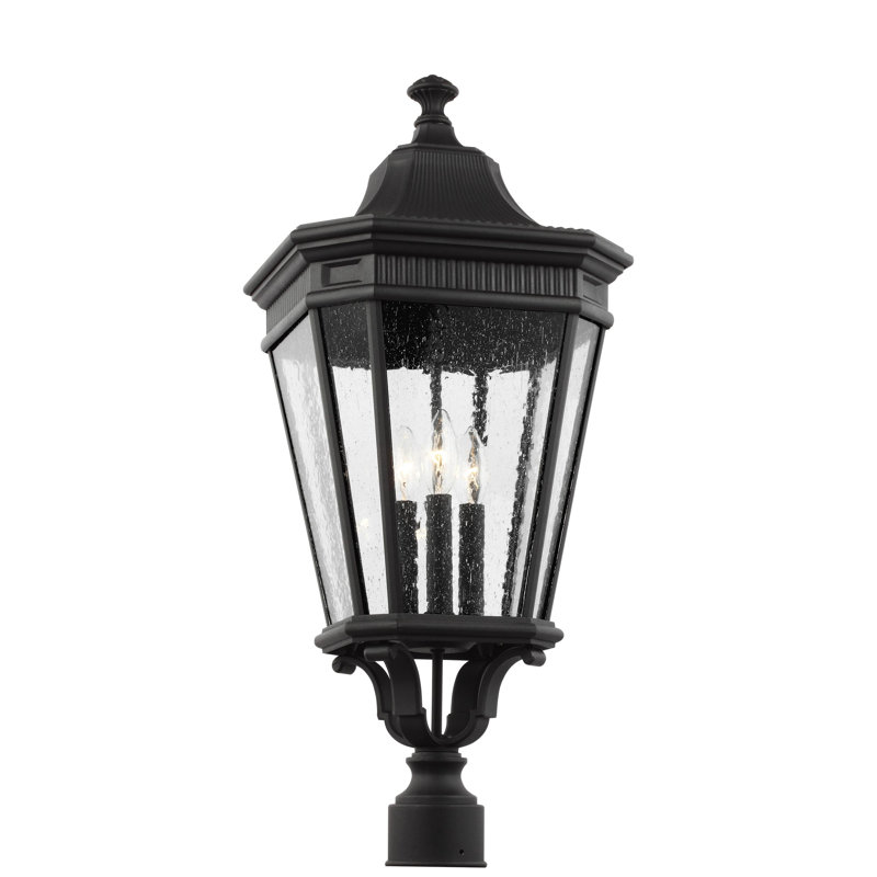 Petit lampadaire Cotswold Lane de Génération Lighting , H 9,5 po x l 9,5 po x P 22,37 po, Noir