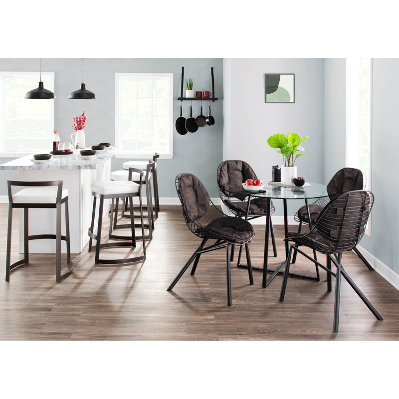 Chaise d'appoint large de 25,4 po Kadience, Polyester espresso