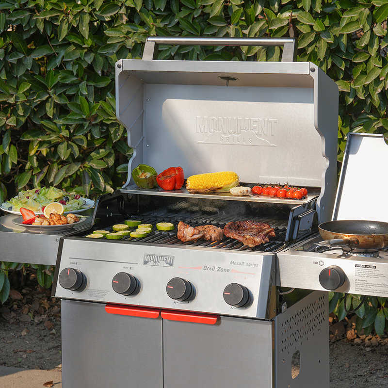 Mesa II 415BZ avec 3 grilles de cuisson en acier inoxydable