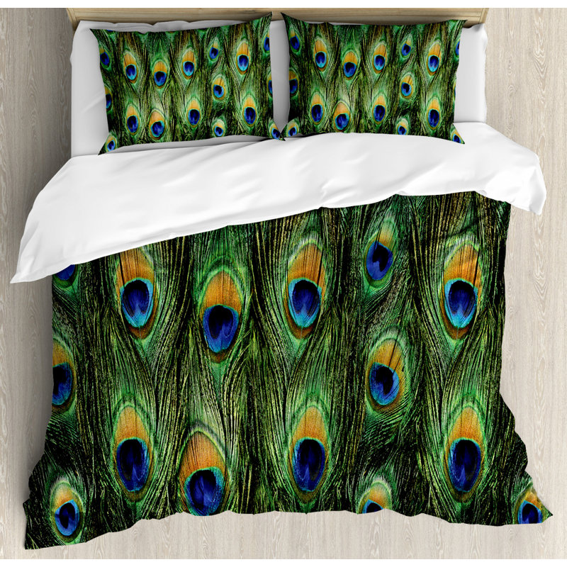 Eclectic Polyester Duvet Cover, King Duvet Cover + 2 Shams