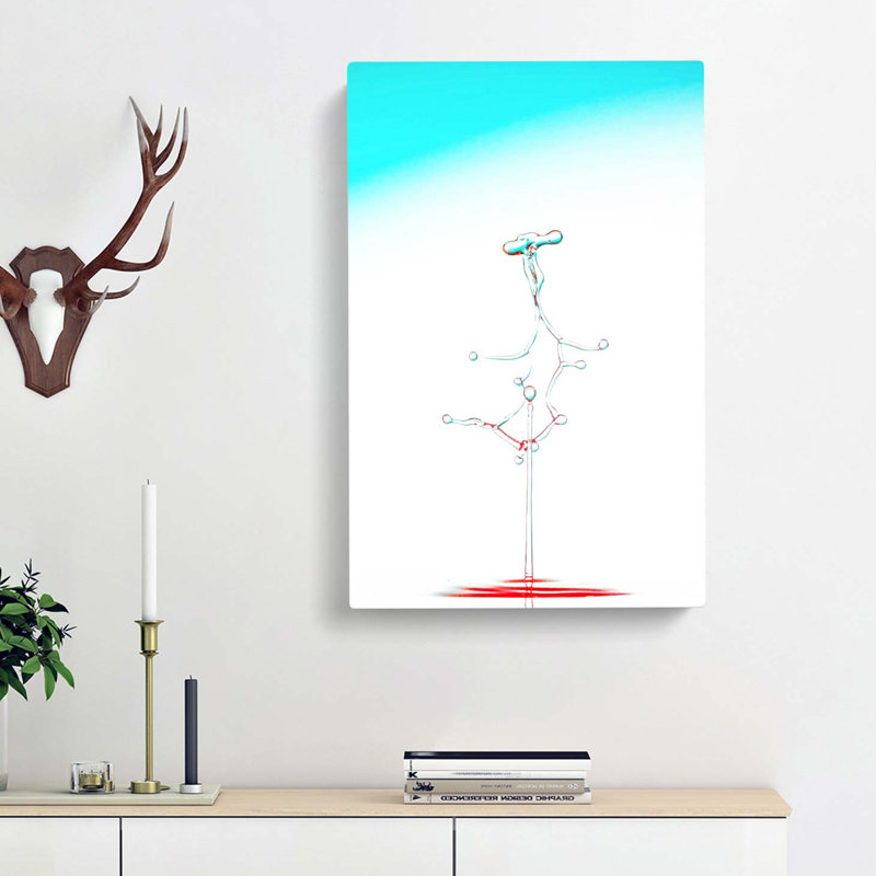 Making A Splash In Abstract - Wrapped Canvas, 60cm H x 40cm W x 3cm D