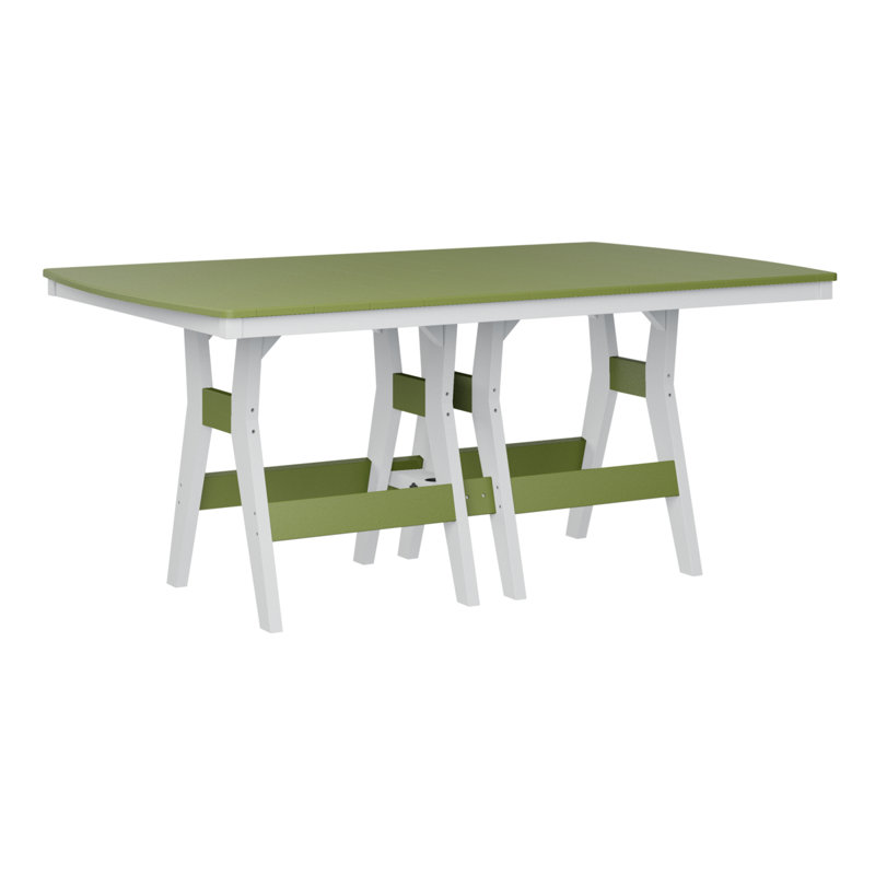 Table de salle à manger rectangulaire de 72 po Berlin, H 30,37 po x l 72 po x P 44 po, Kiwi Green