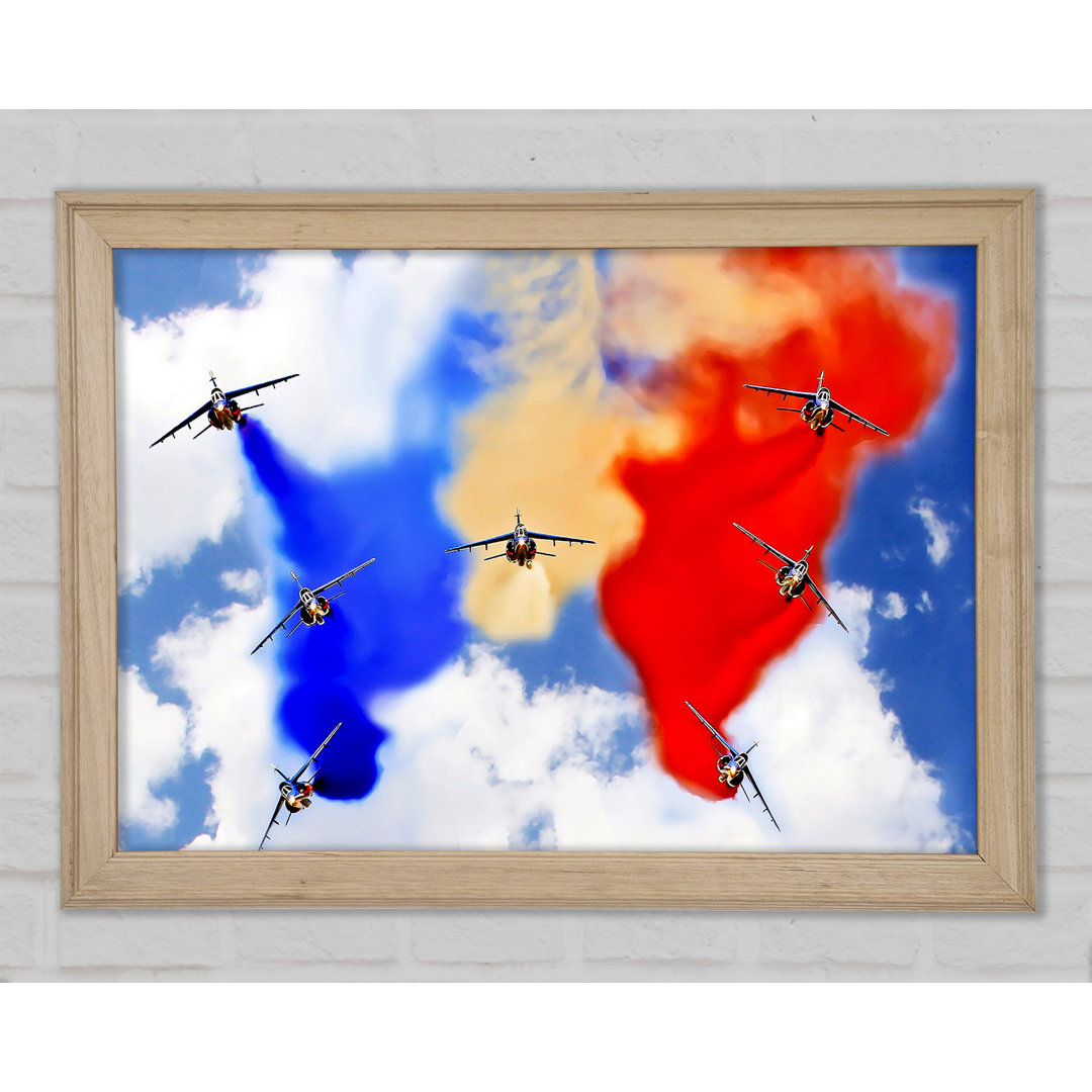 Gerahmter Druck French Airshow Colors