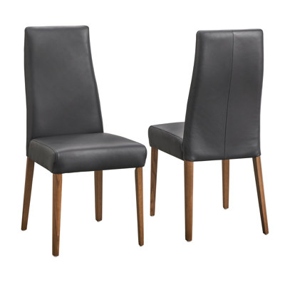 Ross Leather Parsons Chair (Set of 2)