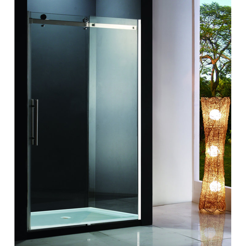 Porte de douche coulissante simple sans cadre 60 po x 81,75 po Eva I