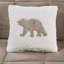Coussin décoratif taupe + très grand - fibre 6D 18 po x 18 po