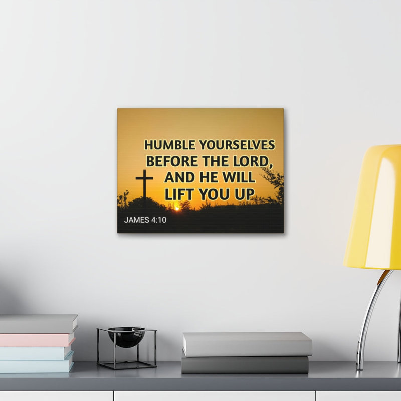 Humble Yourselves - Wrapped Canvas Print, 28cm H x 36cm W