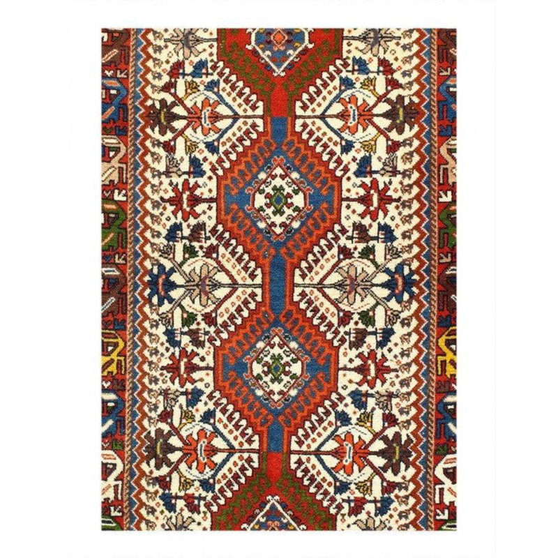 Oriental Area Rug in Ivory