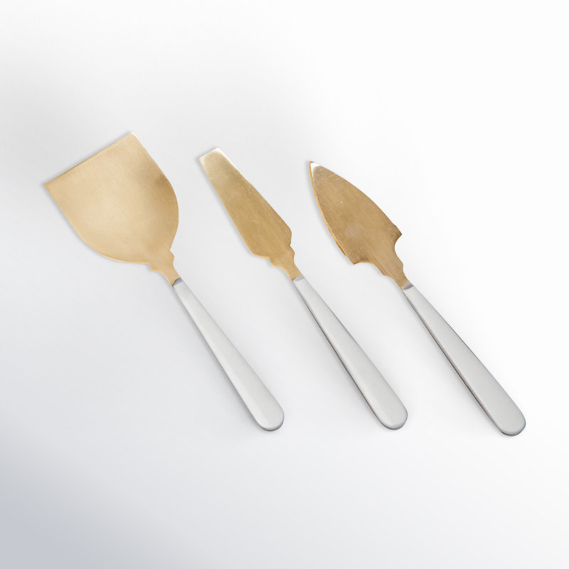 Gilmore 3 Piece Stainless Steel Cheese Serving Set
