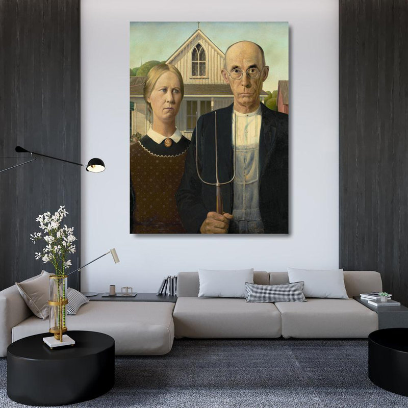American Gothic, vers 1930, H 48 po x l 36 po
