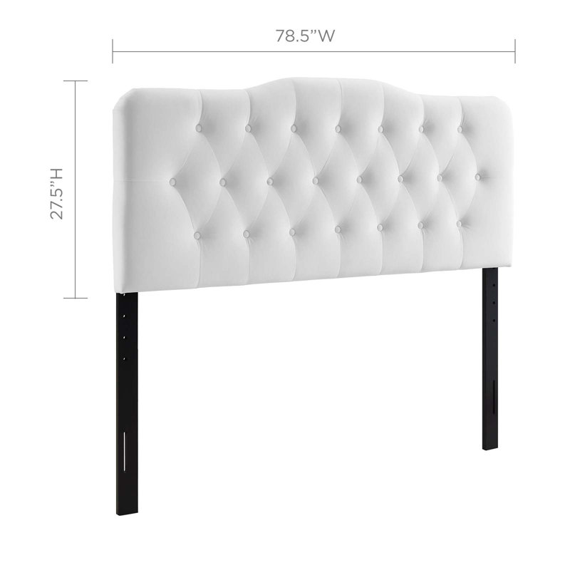 Tabouret de bar et de comptoir rembourré en bois massif Annabel, Blanc, Roi
