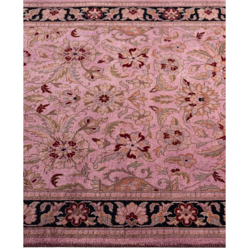 Overdyed Hand-Knotted Wool Modern-Contemporary Purple Area Rug 2' 8" x 4' 1"