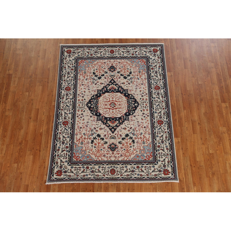 Tapis turc en laine Kashan Mohtasham 5x7