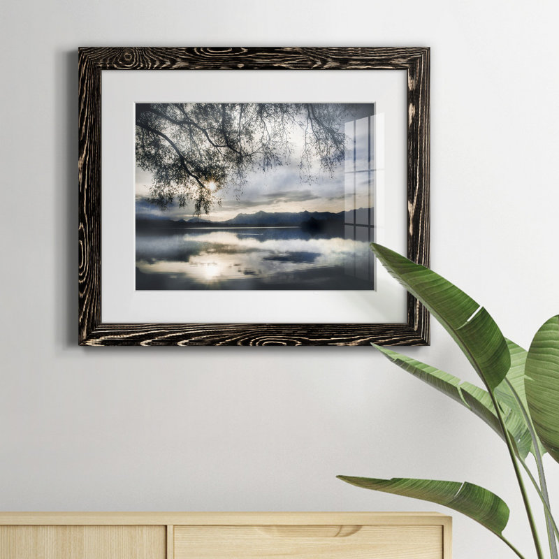 Staffelsee Lake par J Paul - reproduction de photo sur papier encadrée, H 24 po x l 18 po x P 1,5 po, Cadre noir