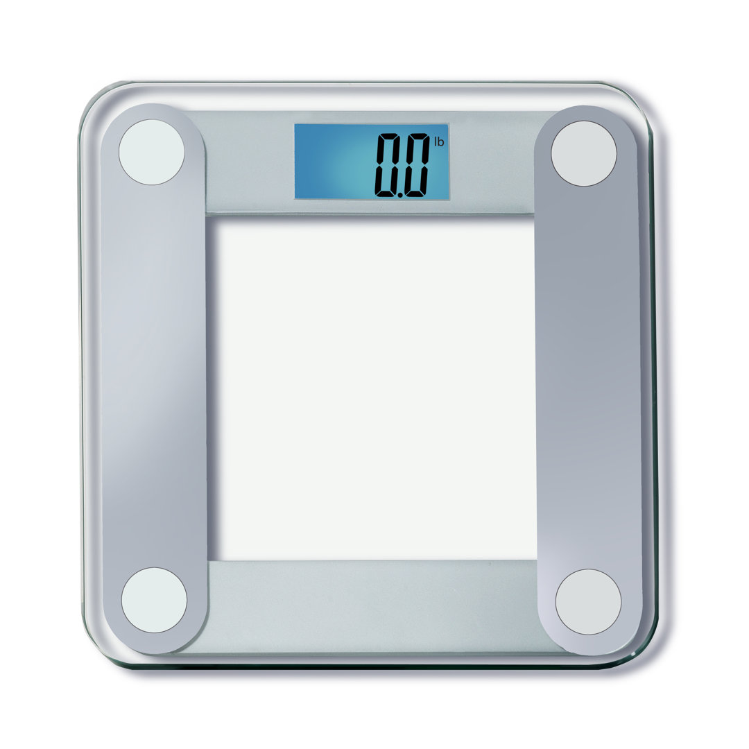 EatSmart Products Free Body Tape Measure Included Digital Bathroom Scale with Extra Large Lighted Display EatSmart