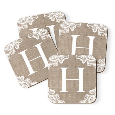 Cork Square 4 Piece Coaster Set