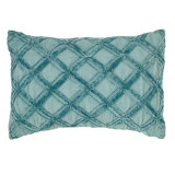 Chenille Appliqued Cotton Throw Pillow