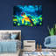 Cosmic Neon Turtle - Wrapped Canvas Print-1083795966