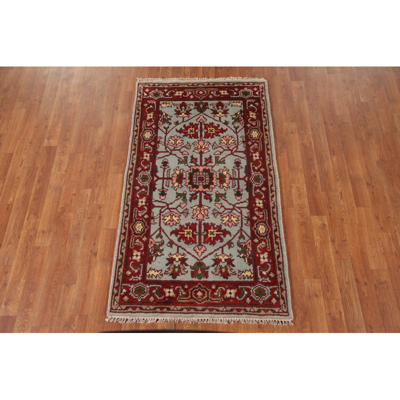 Tapis oriental bleu clair Oushak 3 x 5