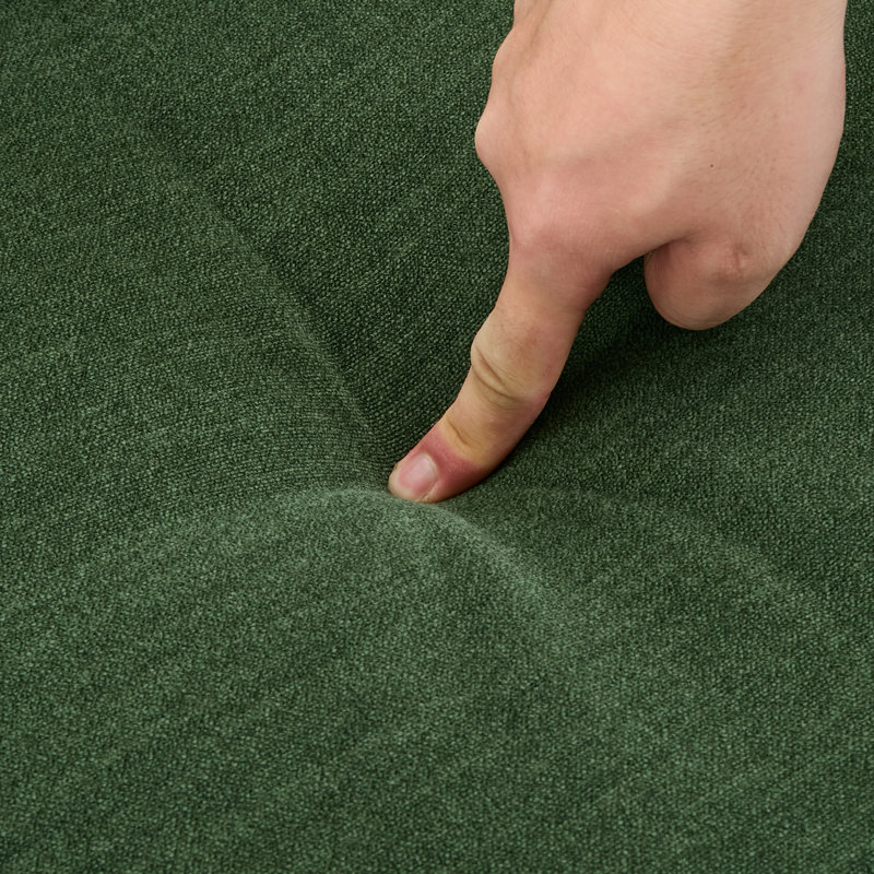 Fauteuil d'appoint rembourré 30,7 po de largeur, Chenille verte
