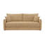 Canapé Cadie Mocha Chenille avec 2 coussins (peut se transformer en canapé-lit)