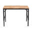 Établi réglable robuste de 48 po pour le garage, table d'atelier en bois d'hévéa avec patins en caoutchouc, poste de travail en bois franc, capacité de poids de plus de 2000 lb