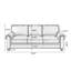 Causeuse-coussin standard en cuir véritable noir