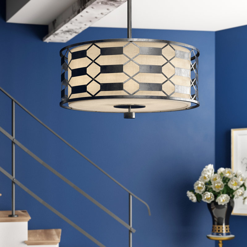 Allegretto 3 - Light Chandelier, Platinized Silver