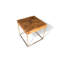 Teak Puzzle Frame End Table
