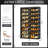  8-Tier Double Column Foldable Shoe Storage Cabinet With Magnetic Doors In Black-1407229136