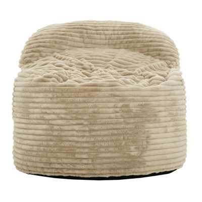 Convertible Memory Foam Bean Bag Chair, 2-In-1 Sofa Chair, Beige
