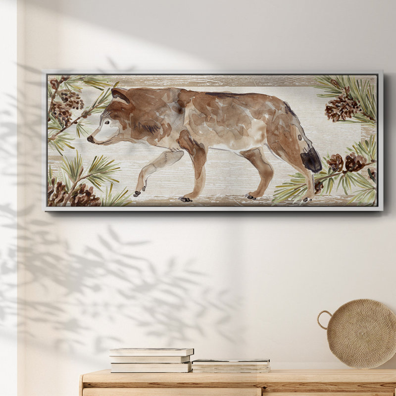 «Rustic Barnwood Animals Collection D», toile encadrée, H 12 po x l 30 po