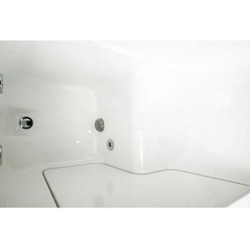 52'' x 30'' Fiberglass Bathtub with Faucet, Left