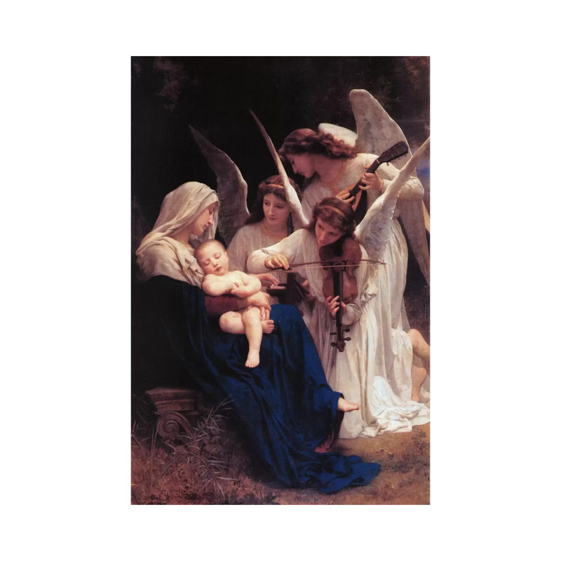 Song Of The Angels by William-Adolphe Bouguereau - Wrapped Canvas Print, 30.48 cm H x 45.72 cm W